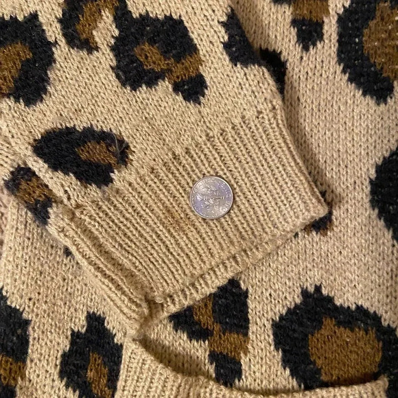 Hayden Leopard Print Cardigan, Small/Medium - Picture 10 of 12